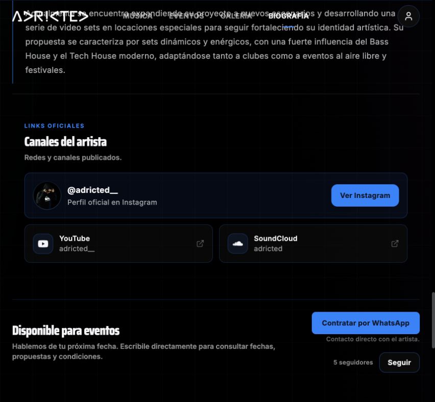 Official channels and booking